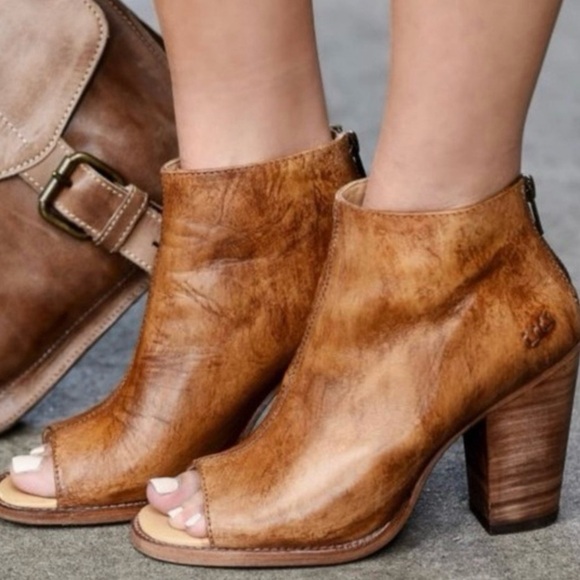 Bed Stu Onset Cobbler Series Peep Toe Bootie - Picture 2 of 10